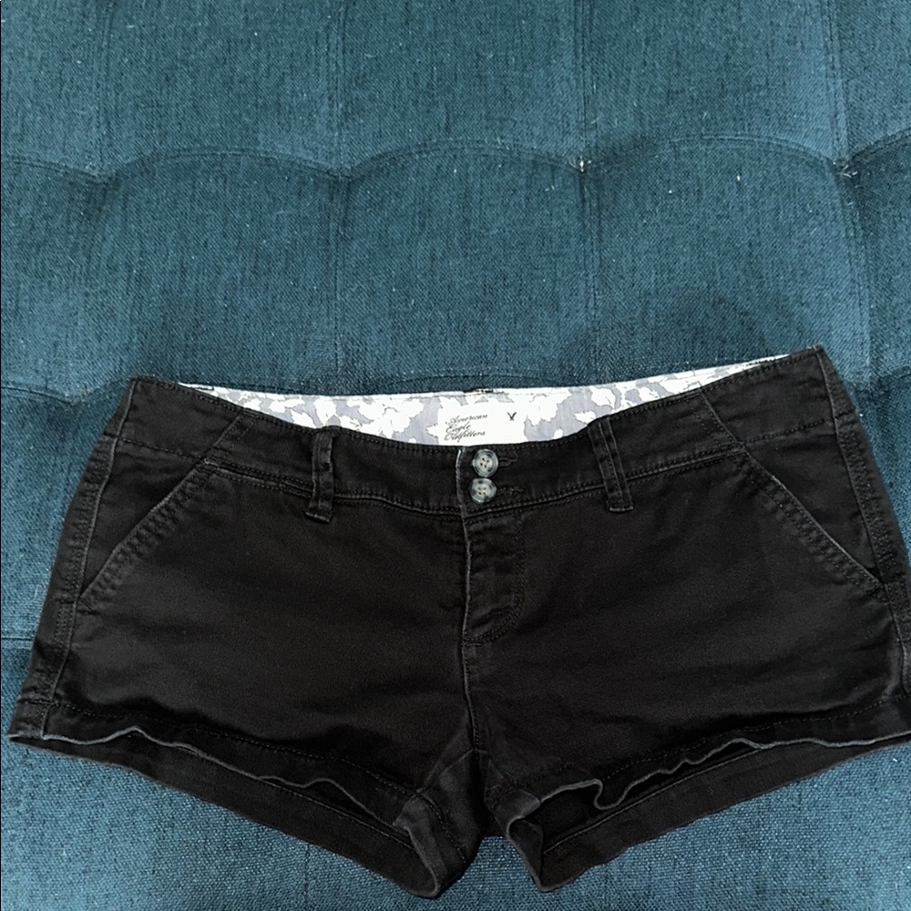 Women's Black Denim Shorts